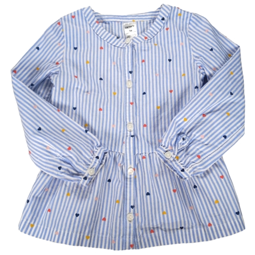 Carter's Shirt Striped Button-Down Girl's Size 3T